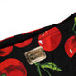 Dolce & Gabbana Black Cherry Print Nylon Bikini 2 Piece Swimwear