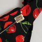 Dolce & Gabbana Black Cherry Print Nylon Bikini 2 Piece Swimwear