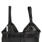 Dolce & Gabbana Black Logo Monogram Soft Cup Brassiere Underwear
