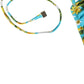 Dolce & Gabbana Blue Floral Print Nylon Halter Bikini Top Swimwear