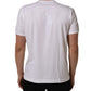 Dolce & Gabbana White Cotton Short Sleeves CrewNeck T-shirt
