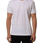 Dolce & Gabbana White Cotton Short Sleeves CrewNeck T-shirt