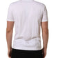 Dolce & Gabbana White Cotton Short Sleeve Round Neck T-shirt