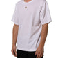 Dolce & Gabbana White Metal DG Logo Short Sleeves T-shirt