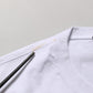 Dolce & Gabbana White Blue Stripe Cotton Short Sleeve T-shirt