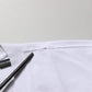 Dolce & Gabbana White Blue Stripe Cotton Short Sleeve T-shirt