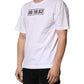 Dolce & Gabbana White Cotton Logo Print Crew Neck T-shirt