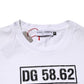 Dolce & Gabbana White Cotton Logo Print Crew Neck T-shirt