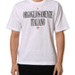 Dolce & Gabbana White Logo Round Neck Short Sleeves T-shirt