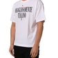 Dolce & Gabbana White Logo Round Neck Short Sleeves T-shirt