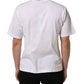 Dolce & Gabbana White Logo Round Neck Short Sleeves T-shirt