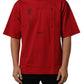 Dolce & Gabbana Red Cotton Graphic Print Crew Neck T-shirt