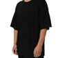 Dolce & Gabbana Black Cotton Short Sleeves CrewNeck T-shirt