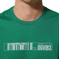 Dolce & Gabbana Green Cotton DGVIB3 Print Crew Neck T-shirt