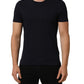 Dolce & Gabbana Black Cotton Short Sleeves Crew Neck T-shirt