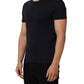 Dolce & Gabbana Black Cotton Short Sleeves Crew Neck T-shirt