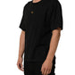 Dolce & Gabbana Black Metal DG Logo Short Sleeves T-shirt
