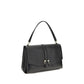 Ferragamo Black Calf Leather Bos Taurus Shoulder Bag