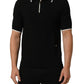 Dolce & Gabbana Black Cotton Collared Short Sleeves Polo T-shirt