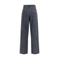 Miu Miu Black Cotton Straight-Leg Jeans