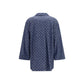 Gucci Blue Cotton Full-Length Jacket
