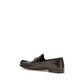 Gucci Brown Calf Leather Bos Taurus Slip-On Loafers