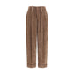 Brunello Cucinelli Brown Viscose Casual Pants