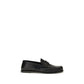 Saint Laurent Black Calf Leather Bos Taurus Slip-On Loafers