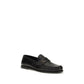 Saint Laurent Black Calf Leather Bos Taurus Slip-On Loafers