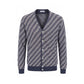 Malo Blue Linen Men Cardigan