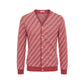 Malo Red Linen Men Cardigan