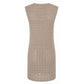 Malo Beige Cotton Women Dress