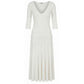Malo White Cotton Women Dress