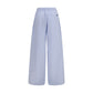 Dolce & Gabbana Blue Cotton Casual Pants