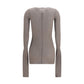 Rick Owens Gray Viscose Long Sleeve T-Shirt