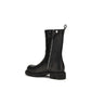 Rick Owens Black Calf Leather Bos Taurus Flat Boots