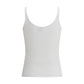 Off-White White Cotton Sleeveles T-Shirt