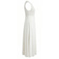 Malo White Silk Women Dress