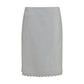 Magda Butrym White Cotton Midi Skirt