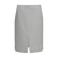 Magda Butrym White Cotton Midi Skirt
