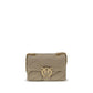 PINKO Beige Calf Leather Bos Taurus Shoulder Bag