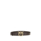 PINKO Brown Calf Leather Bos Taurus Regular Belt