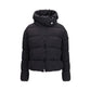 PINKO Black Nylon Full-Length Jacket