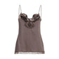 Magda Butrym Brown Silk Sleeveles T-Shirt