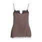 Magda Butrym Brown Silk Sleeveles T-Shirt