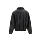 Magda Butrym Black Lambskin Leather Jacket