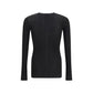 Rick Owens Black Wool Oves Aries Sweatshirt