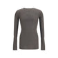Rick Owens Gray Wool Oves Aries Sweatshirt