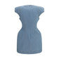 Magda Butrym Blue Cotton Casual Dress