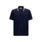 Ferragamo Blue Cotton Polo Shirt